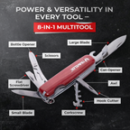 Traveller Multitool Folding Pocket Tool | Stainless Steel | Camping, Hiking & Everyday Carry | The Adventure Hut