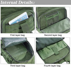 Military Tactical Backpack for Men Women 35L Hiking Trekking Rucksack 3 Day Molle Assault Pack [Tactical-05]