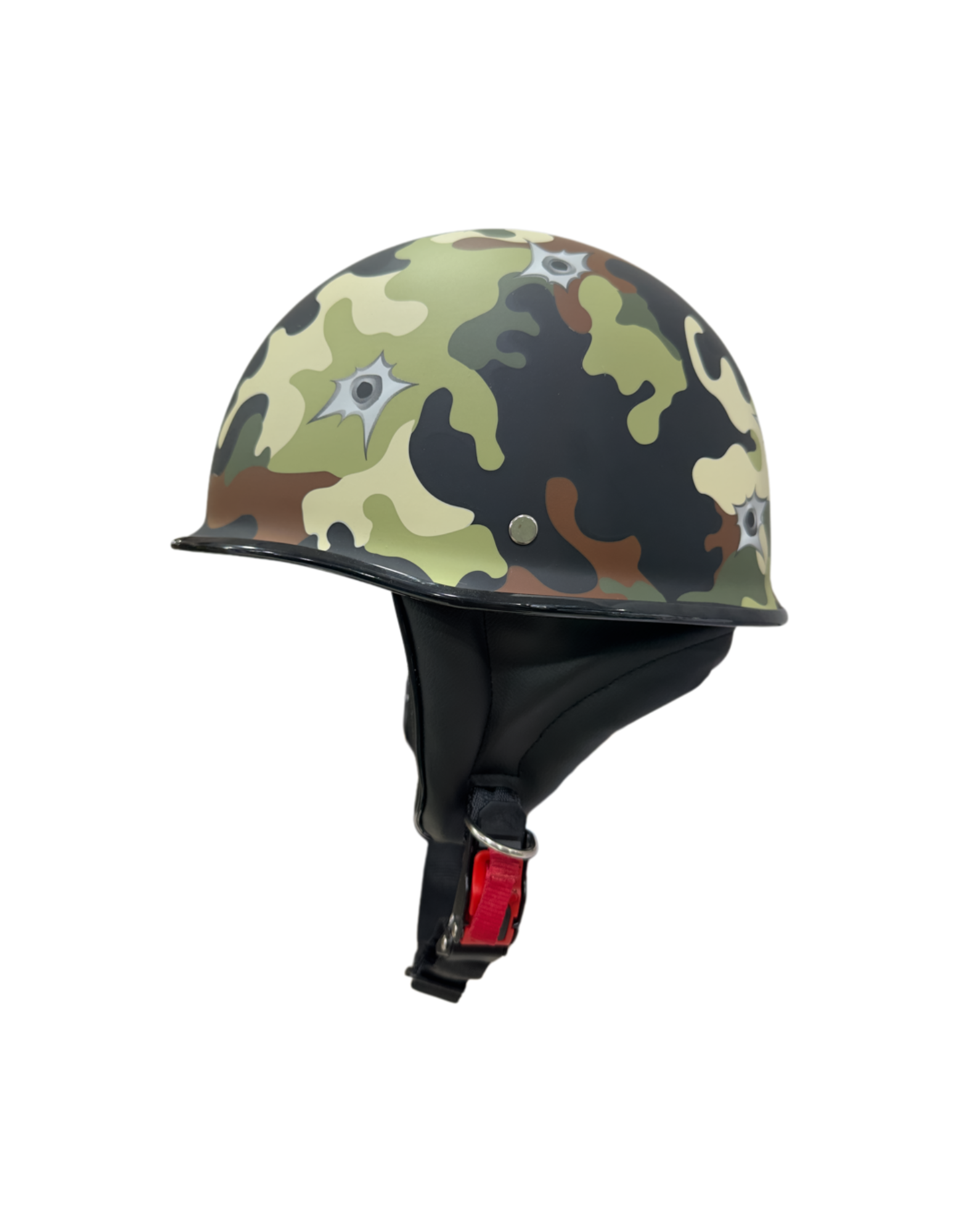 Glider Army Camouflage Half Helmet – Military Style Bullet Design Protective Riding Helmet | Exclusively at Adventure Hut