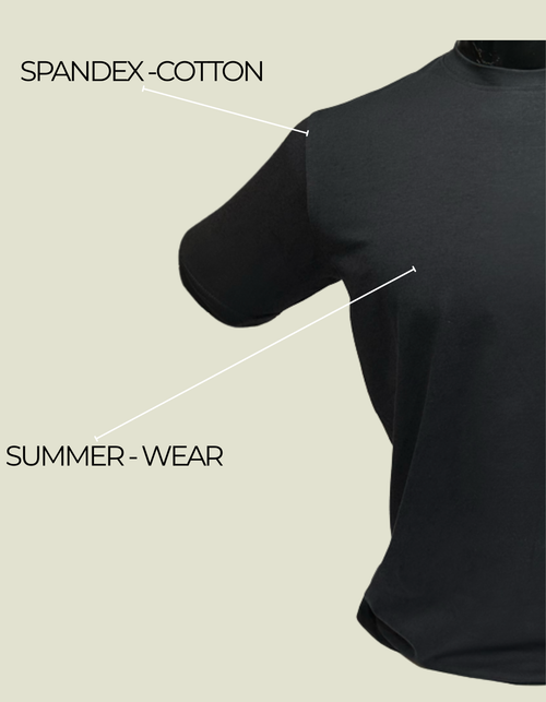 Adventure Hut Black Dry Cool Tec T-Shirt | Quick-Dry Sports & Trekking Wear