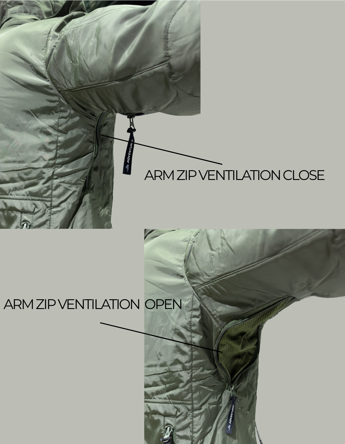 Adventure Hut Tactical Winter Jacket – Army Green Insulated Outdoor Wear