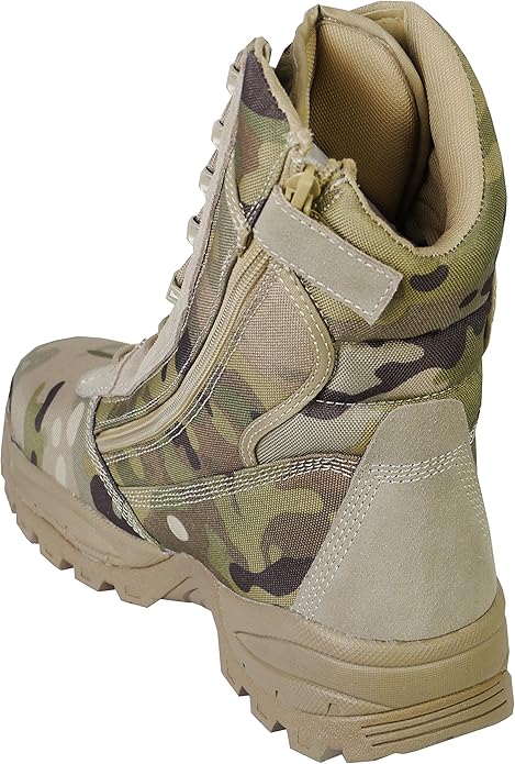 Men's Military Combat Boots Outdoor Training High-top Field Sports Desert Boots (Camouflage) - The Adventure Hut
