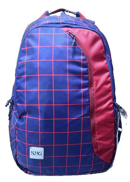 Wildcraft 29.5 Ltrs Pack 3 Checks Navy Casual Backpack (12249_Checks_Navy)(HxWxD : 18.5x13x7.5)(inches)