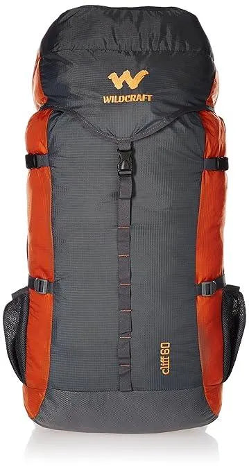 Wildcraft Cliff 60 Ltrs Black Rucksack (8903338073819) (Extra Large Size) (11232) - The Adventure Hut
