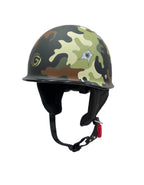 Glider Army Camouflage Half Helmet – Military Style Bullet Design Protective Riding Helmet | Exclusively at Adventure Hut - The Adventure Hut