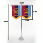 T STAND SS WITH T FLAG NCC SILK EMBROIDERY MAKE OF COTTON CLOTH