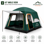 Adventure Hut 4-6 Person Waterproof Family Camping Dome Tent
