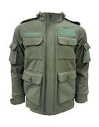 Army tactical softshell winter jacket – front view