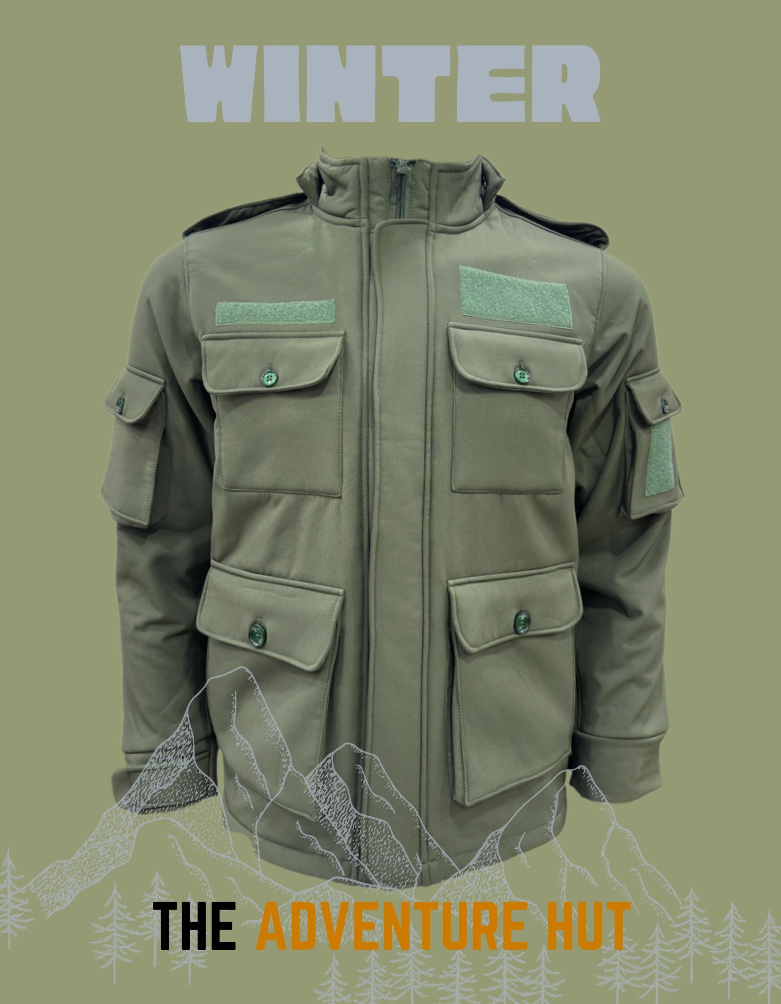 Army tactical jacket for trekking and riding – outdoor use