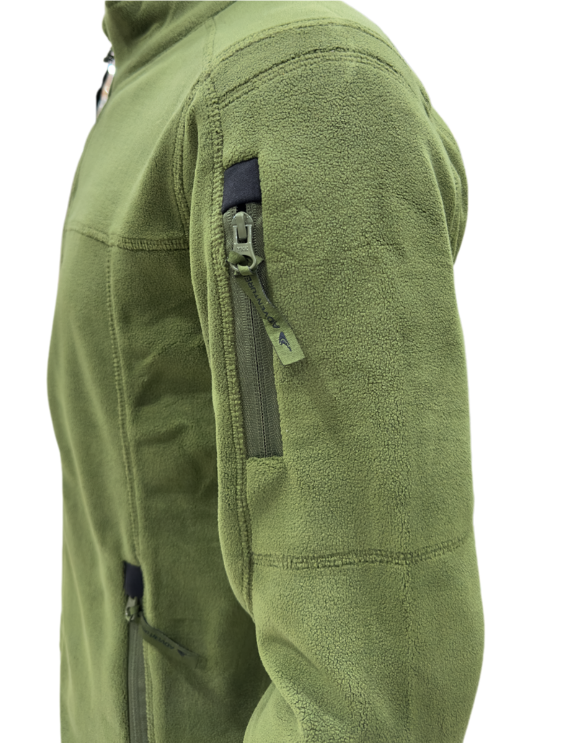 Army Warm Fleece 3 Zip Jacket with Sleeve Pocket | Winter Outdoor Jacket – The Adventure Hut