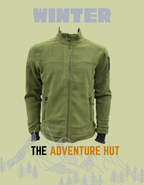Army Warm Fleece 3 Zip Jacket with Sleeve Pocket | Winter Outdoor Jacket – The Adventure Hut