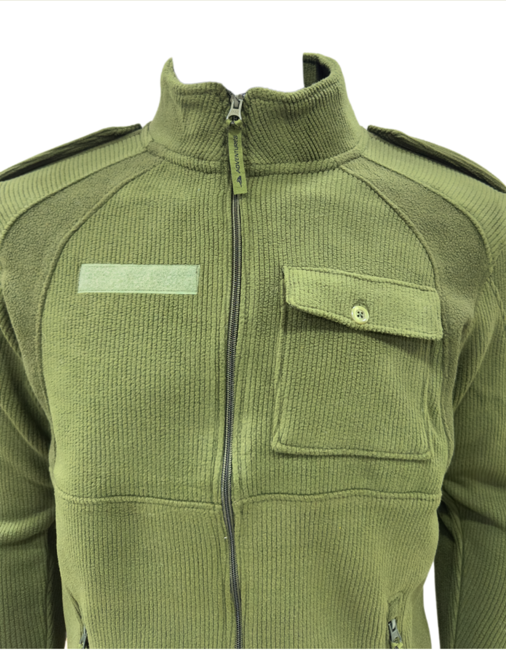 Army Corduroy HEAVY Fleece Jacket with Rank Flap & Utility Pockets | The Adventure Hut
