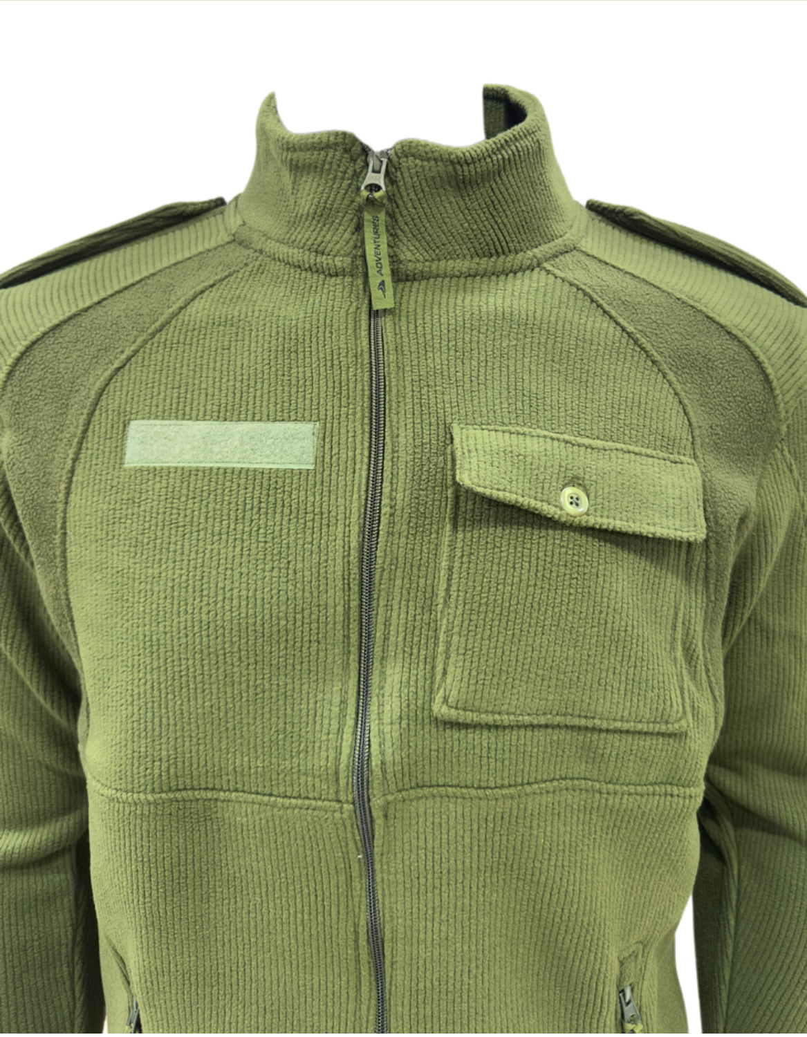 Army Corduroy HEAVY Fleece Jacket with Rank Flap & Utility Pockets | The Adventure Hut