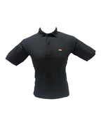 Tactical Black Polo T-Shirt – Indian Flag Patch Synthetic Combat Wear | The Adventure Hut