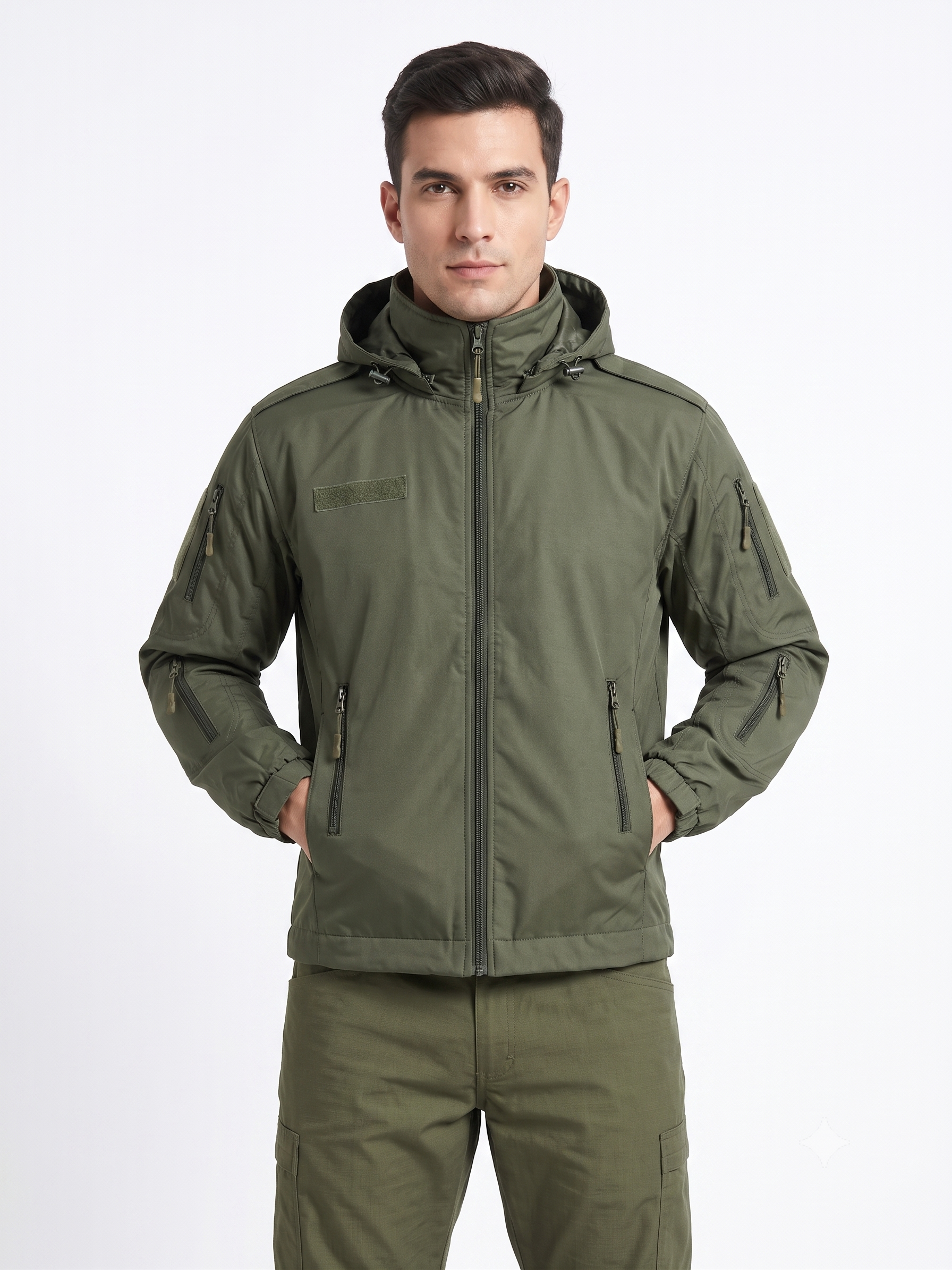 Bravo Gear The Adventure Hut - Para-Fleece Tactical Winter Jacket – Olive Green