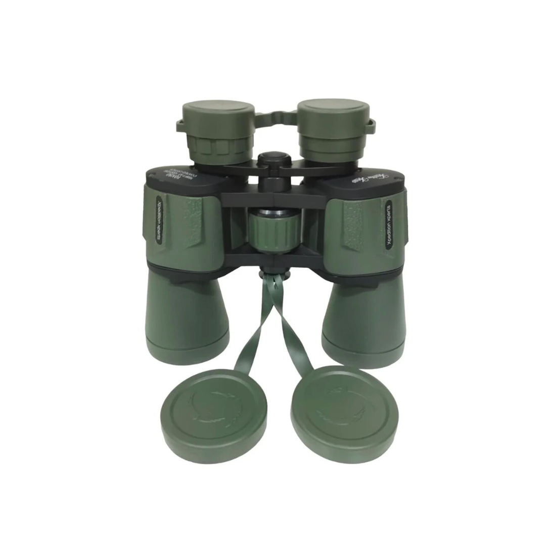 The Adventure Hut  Binoculars | Lightweight Tactical Green for Outdoor Adventures [10x50-GREEN]