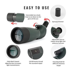 The Adventure Hut 20-60x60 Spotting Scope | Premium Hunting Monocular Telescope