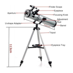 Refractor Starwatcher Telescope 525X HD Zoom Refractor Telescope | with Phone Holder & Adjustable Tripod | Powerful Telescope(F70060)