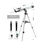 Refractor Starwatcher Telescope 525X HD Zoom Refractor Telescope | with Phone Holder & Adjustable Tripod | Powerful Telescope(F70060)