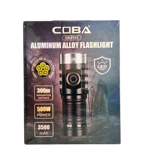 COBA CB-F315 Rechargeable LED Flashlight - The Adventure Hut