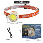 CY2026A Lightweight Rechargeable LED Headlamp for Running, Hiking, Camping & Emergency Backup - The Adventure Hut