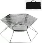 Camping Fire Pit + Tripod 2-in-1 Foldable Charcoal Grill – THE ADVENTURE HUT