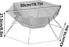 Camping Fire Pit + Tripod 2-in-1 Foldable Charcoal Grill – THE ADVENTURE HUT