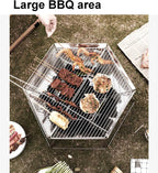 Camping Fire Pit + Tripod 2-in-1 Foldable Charcoal Grill – THE ADVENTURE HUT
