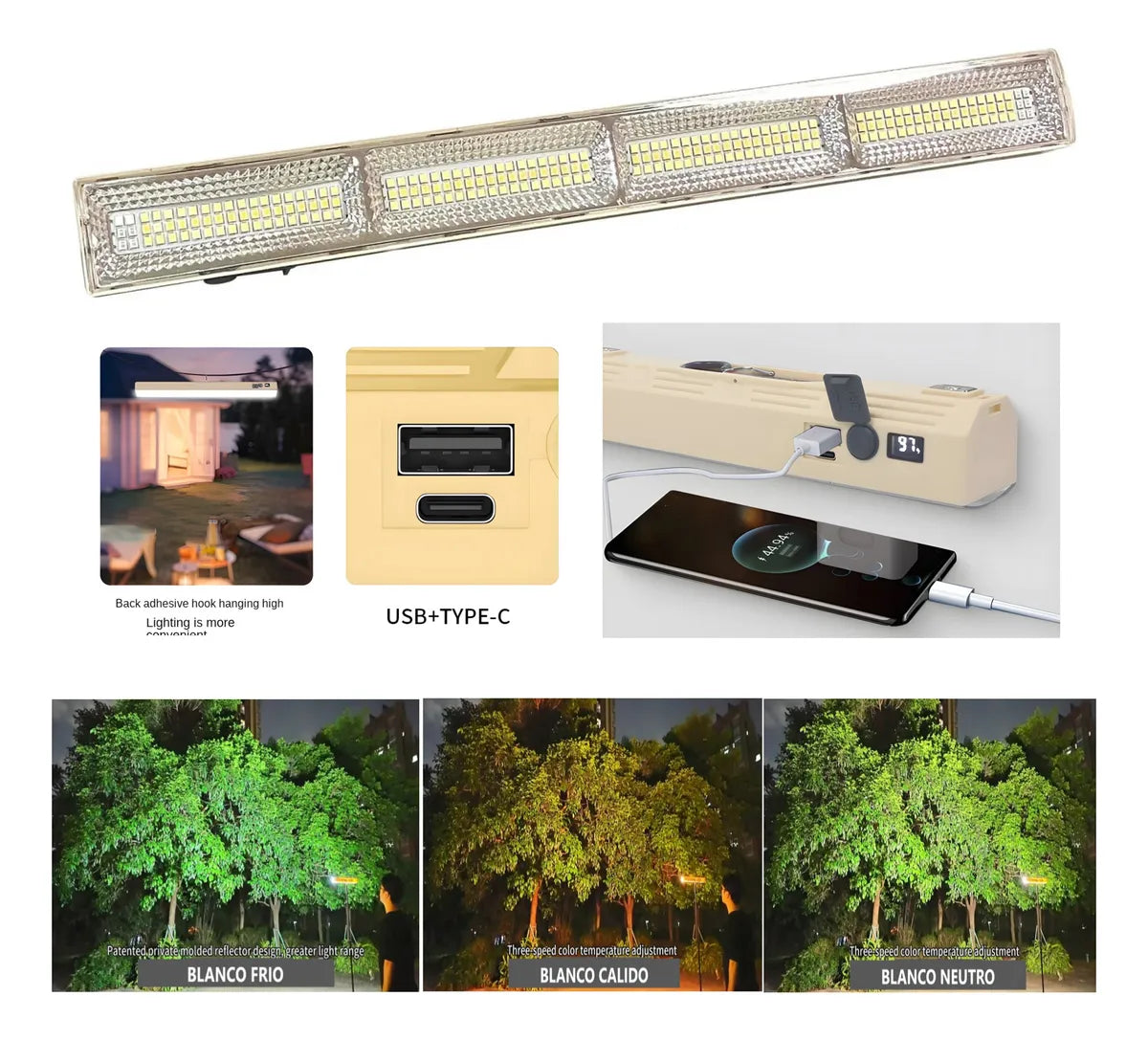 N-Light Rechargable LED Emergency and Photography Lithium Lamp Tube – T03  | The Adventure Hut