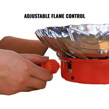 Portable Windproof Camping Stove | Foldable Mini Gas Burner for Outdoor Cooking
