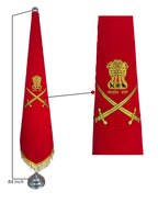 Premium Military & NCC Ceremonial Flags Set – With Stand | The Adventure Hut - The Adventure Hut