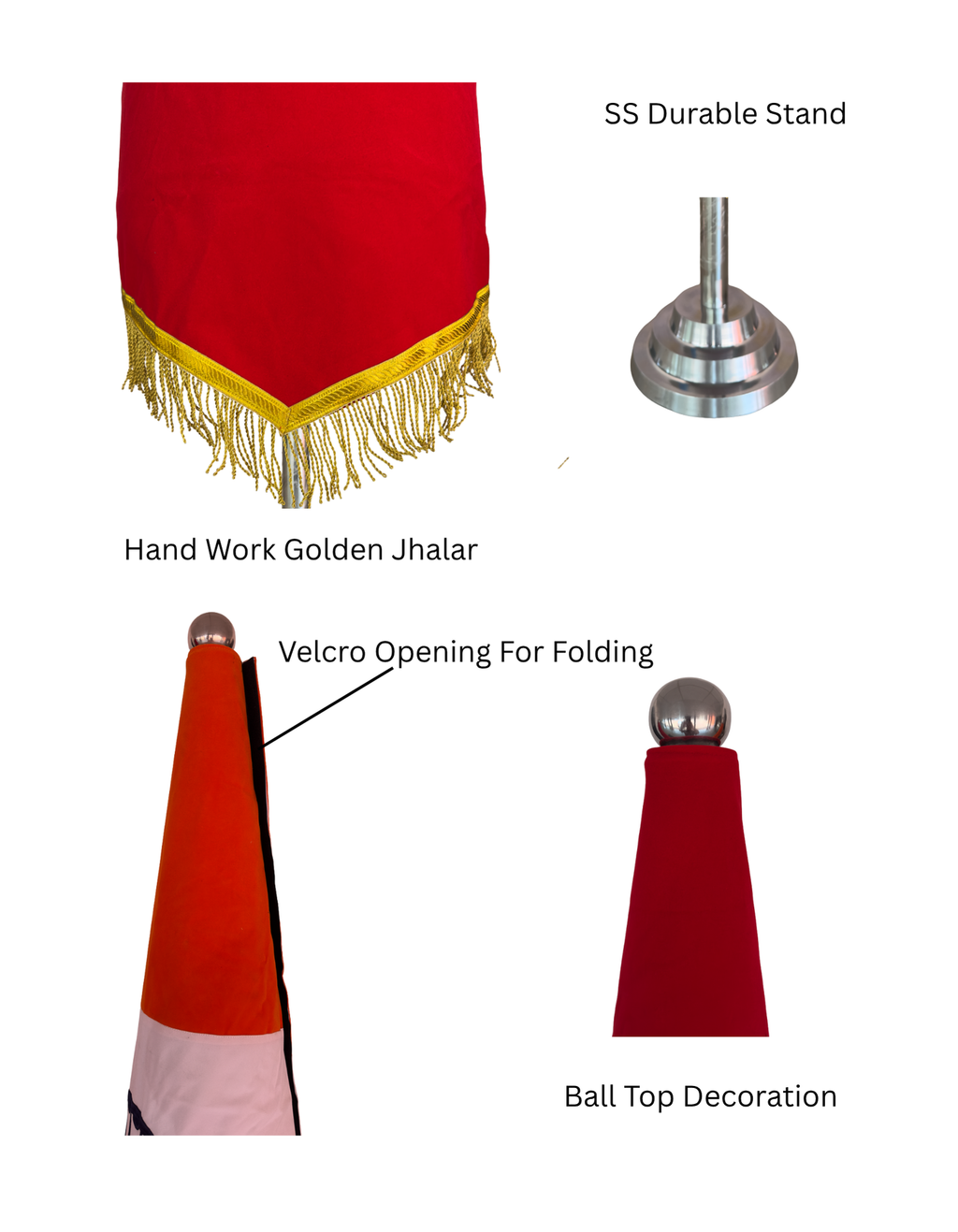 Premium Military & NCC Ceremonial Flags Set – With Stand | The Adventure Hut - The Adventure Hut