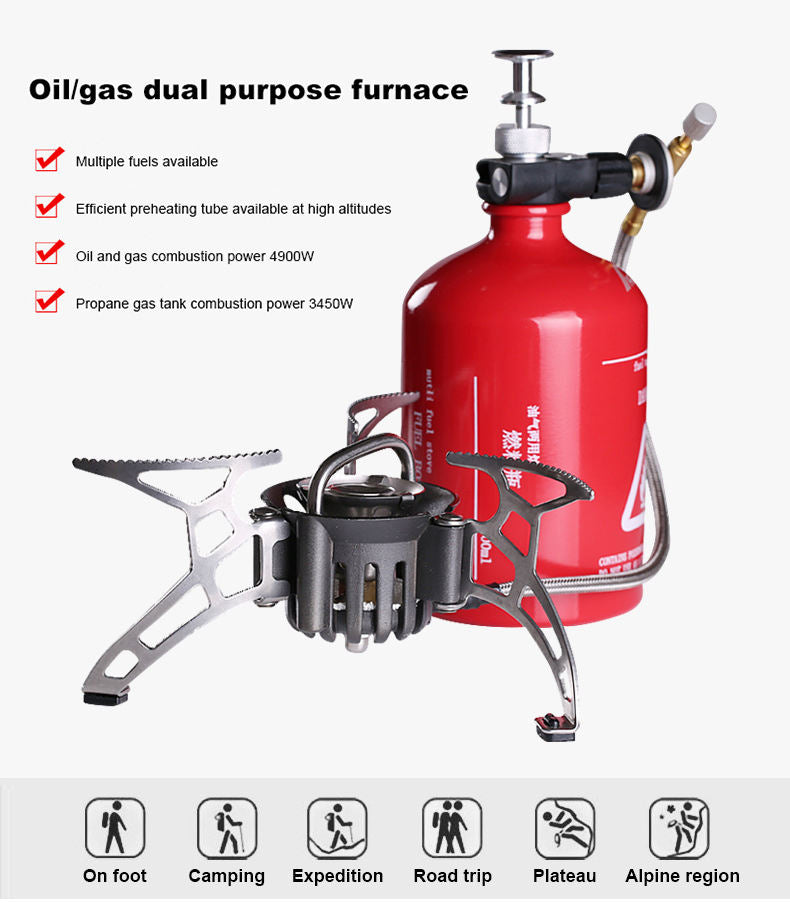Portable Multi Fuel Camping Stove for Outdoor Cooking [TK-4849]