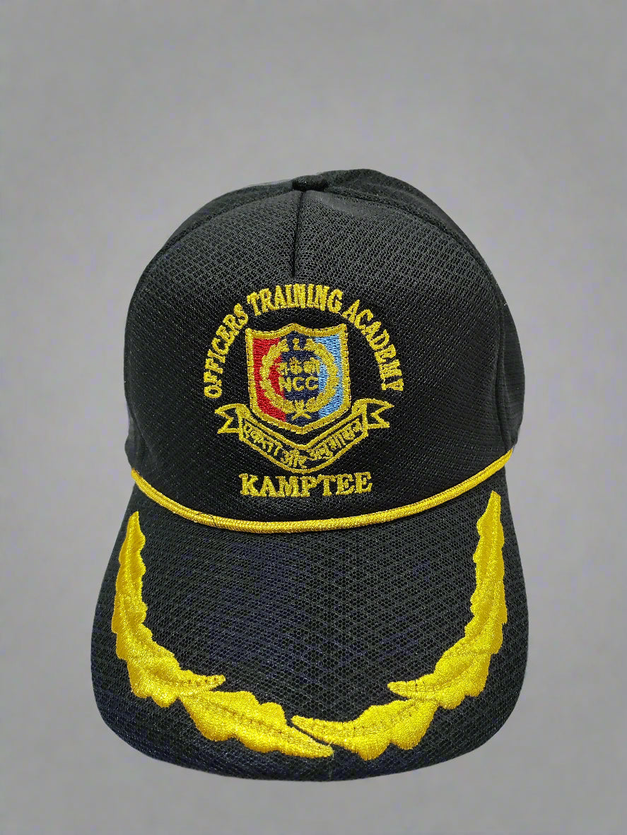 CAP NCC OTA ZARI EMBROIDERY PEAK IMP NET BLACK