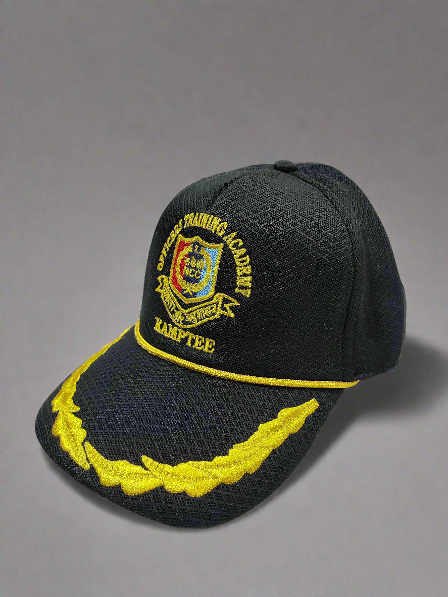 CAP NCC OTA ZARI EMBROIDERY PEAK IMP NET BLACK