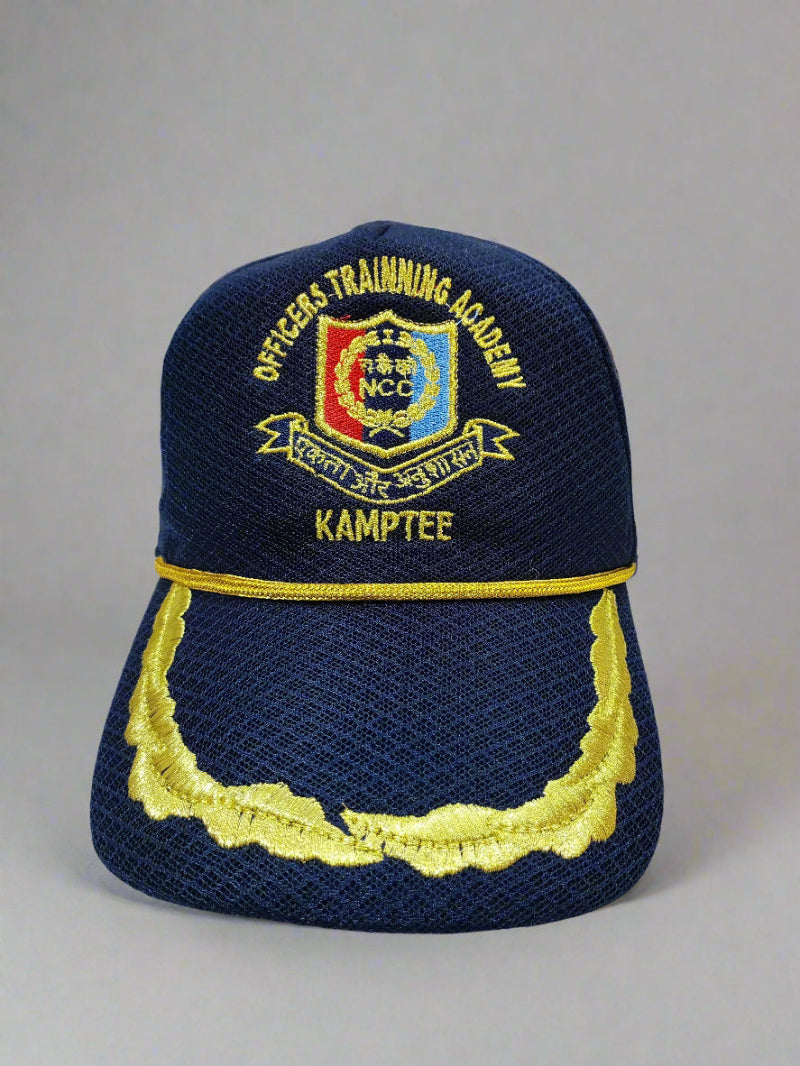 CAP OTA ZARI PEAK EMBROIDERY IMP NET BLUE COLOUR