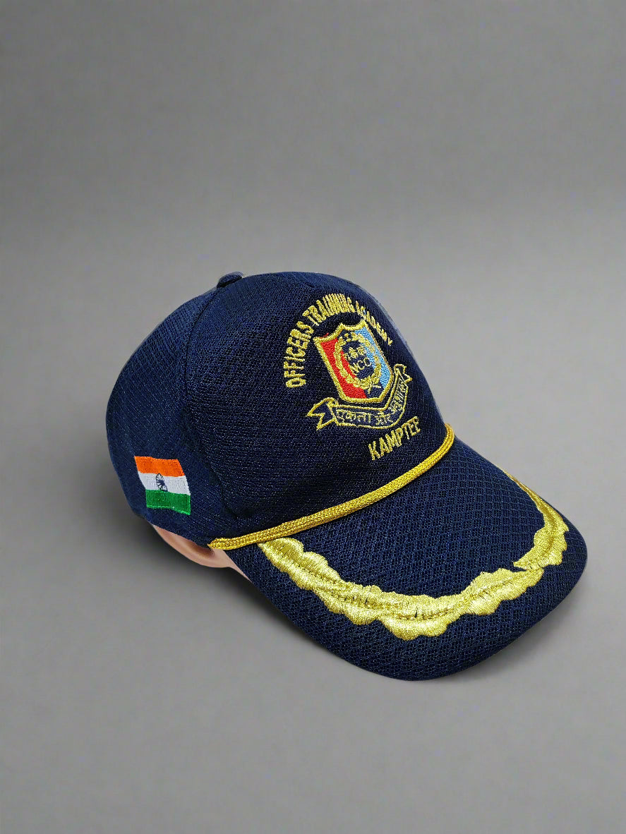 CAP OTA ZARI PEAK EMBROIDERY IMP NET BLUE COLOUR