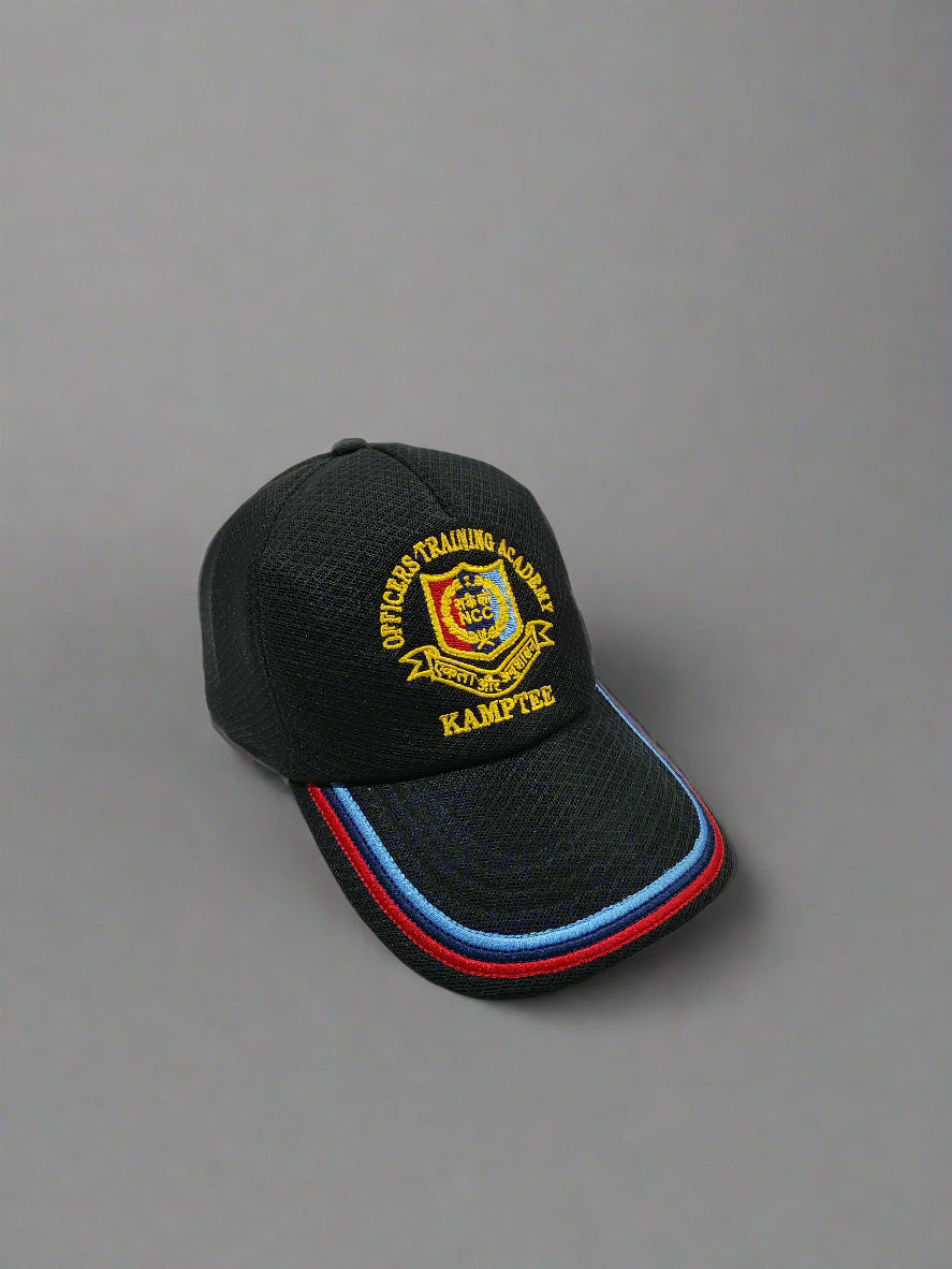 CAP OTA SILK EMBROIDERY NCC TRICOLOUR IMP NET BLACK
