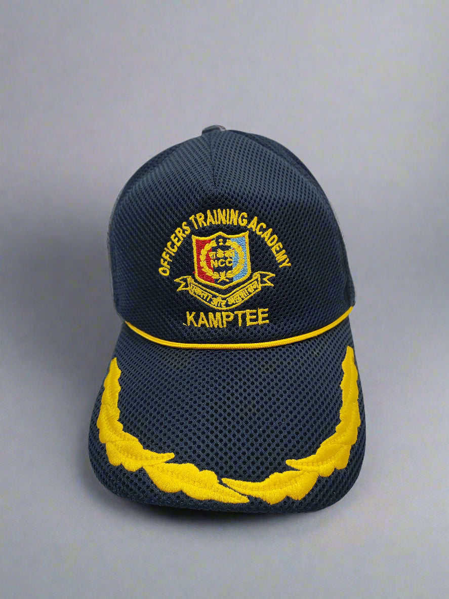 CAP OTA WITH SILK PEAK EMBROIDERY MESH BLUE COLOUR