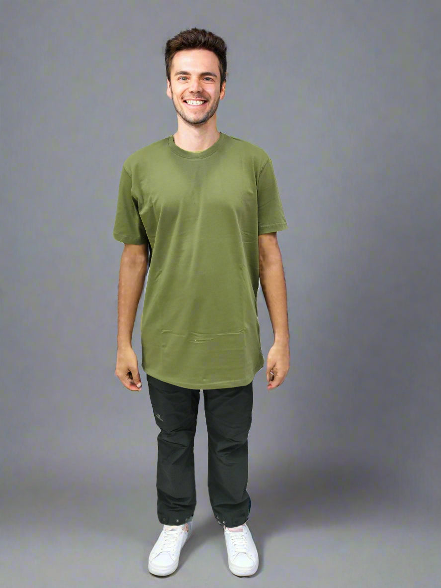 ADVENUTRE HUT T-SHIRT OLIVE GREEN SOLID ADVENTURES