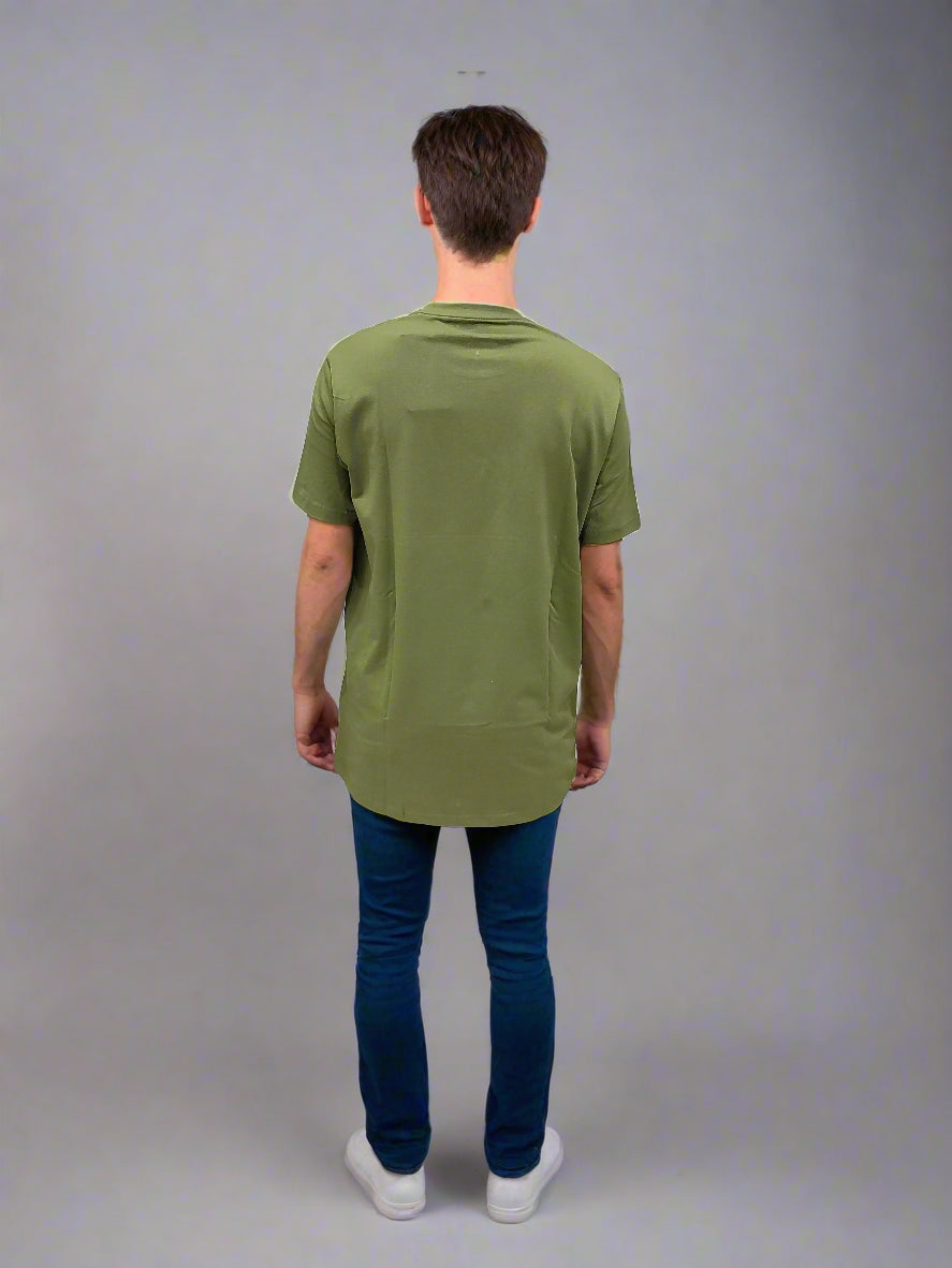 ADVENUTRE HUT T-SHIRT OLIVE GREEN SOLID ADVENTURES