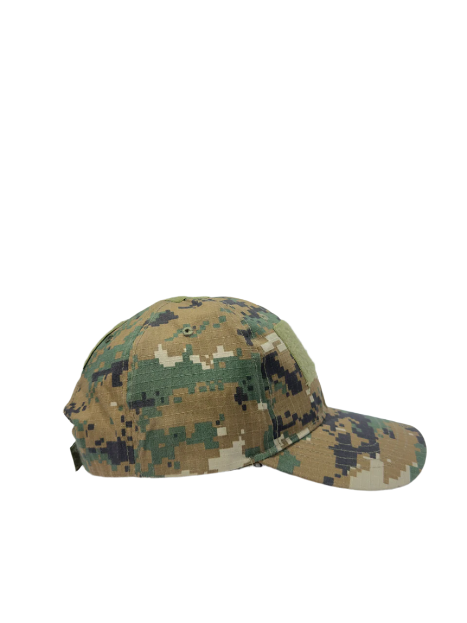 Camouflage baseball cap on a white background
