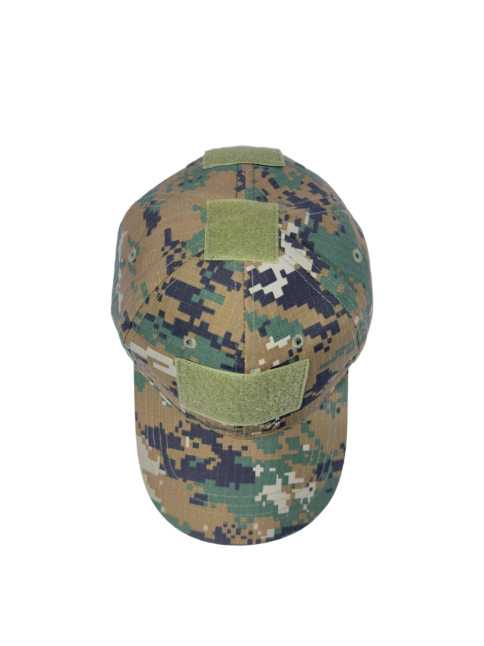 Camouflage baseball cap on a white background