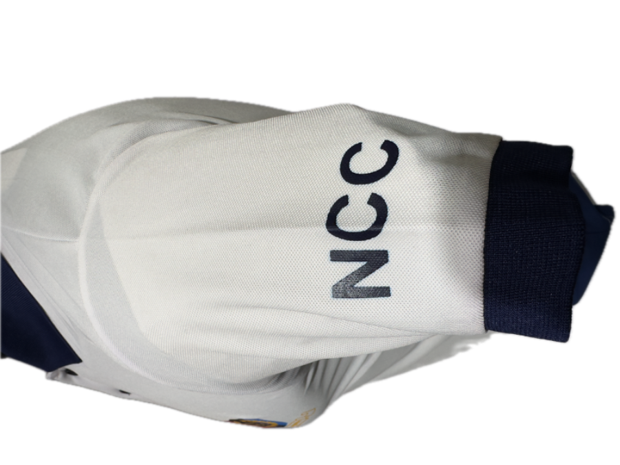 White glove with black 'NCC' logo on a white background