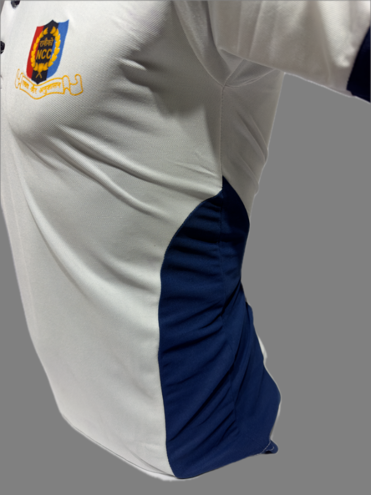 WHITE TSHIRT NCC PRINTED