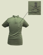 army olive green polo t shirt men netted fabric