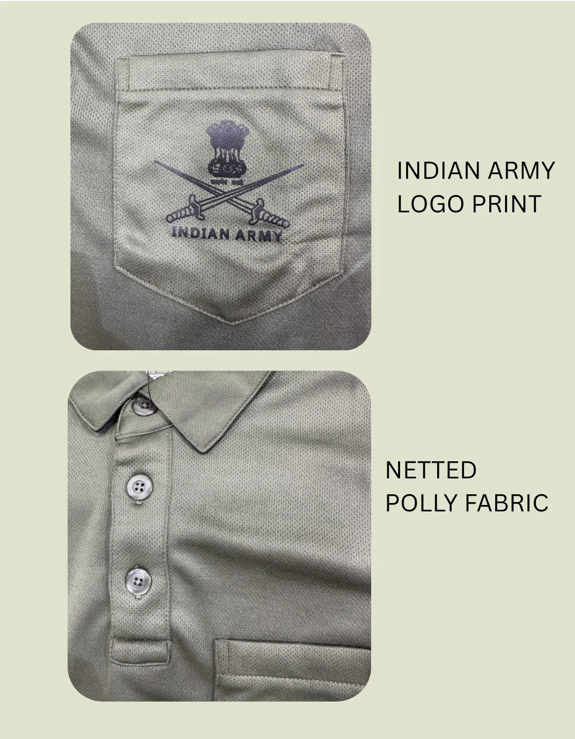 indian army polo t shirt