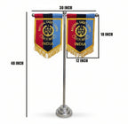 T STAND SS WITH T FLAG NCC ZARI GOLDEN EMBROIDERY ON BLAZER CLOTH