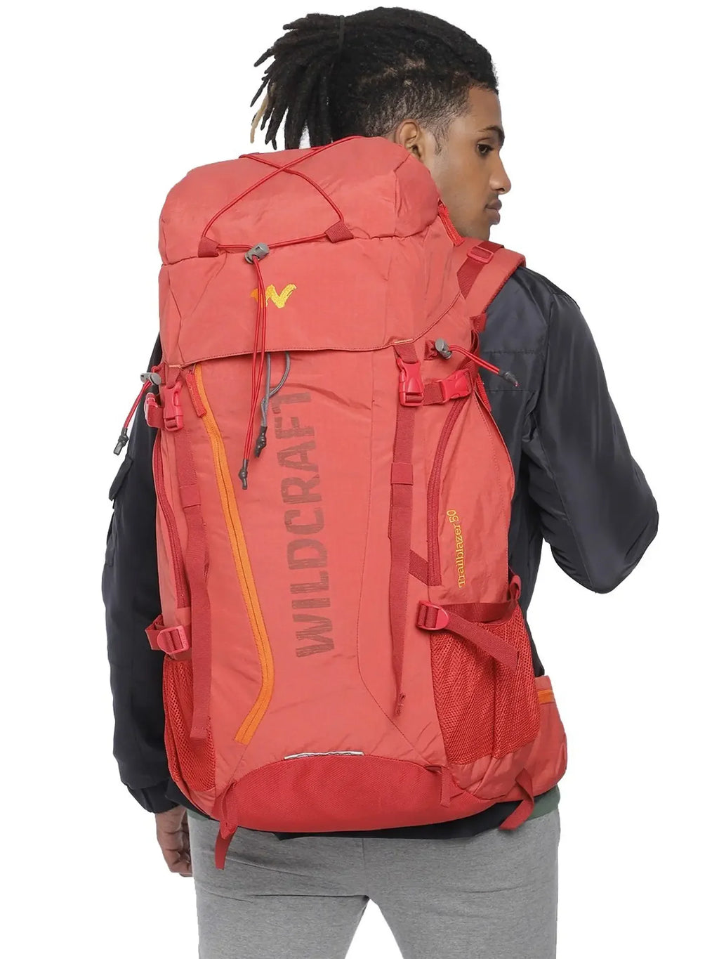 Wildcraft Trailblazer 50L Rucksack Backpack – Durable, Lightweight & Trekking Bag for Hiking & Travel (11722-Red) - The Adventure Hut