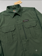 Men's AeroFlex Cargo Shirt – Dark Green | The Adventure Hut